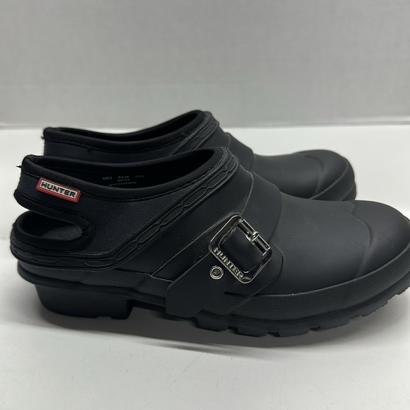 Hunter Original Clogs Waterproof Slip On Rubber Low Top Shoes Black Women's 5 - Picture 2 of 8